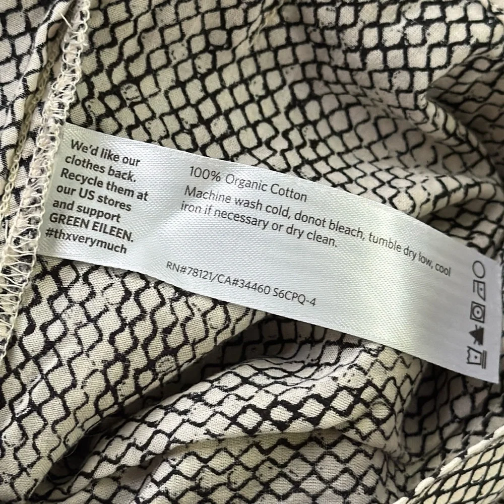 Eileen Fisher Lightweight Cotton Pants Size M - Picture 4 of 11